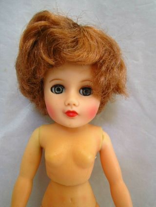 Vintage Redhead 10 " No Neck Doll Perhaps Uneeda Tiny Teen Suzette No Neck?