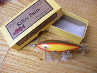 Killer Baits Rusty Jessee Heddon 300 Style Glasseye 5 Hooker In Rainbow Color