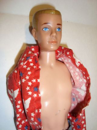 Vtg Mattel 1962 Barbie Ken 750 Hawthorne Ca 1960 60s Crewcut Flat Top Blonde