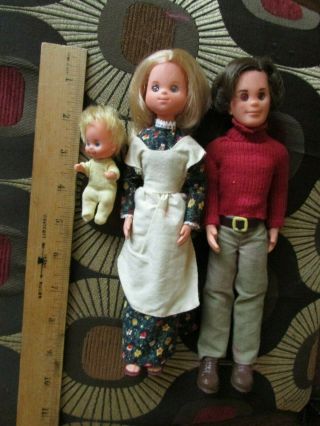 Vintage Sunshine Family Three Dolls From The 1970 