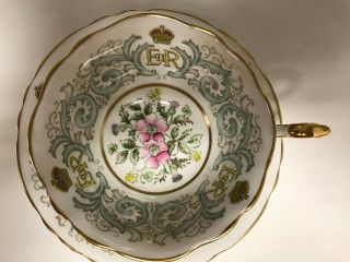 Antique & Exquisite Paragon Cup & Saucer - Queen Elizabeth Coronation Teacup 5