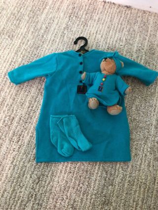 American Girl Pleasant Company Night Gown Slumber Party Outfit Pajamas Pjs Bear