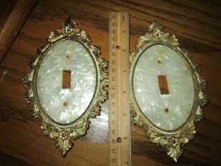 Vintage Ornate Light Switch Cover Plate Pearl Maid Country Cottage Shabby Chic