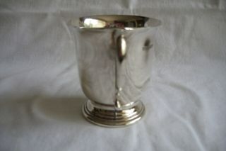 Small Silver Tankard / Cup Engraved ENW 5 - 8 - 64. 4