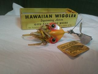 Vintage Lure - Arbogast 2 1/2 Hawaiian Sputter Fuss NICEhas paper no top to box 2
