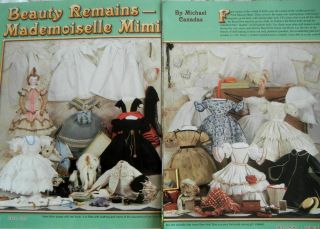 15p Costuming History Article,  Pics - Antique Huret Dolls