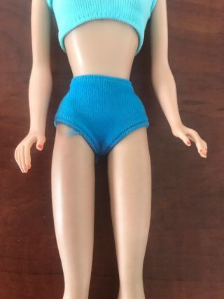 Vintage Midge Doll 860 Barbie Friend Blonde Freckles Straight Leg W/ Nail Polish 3