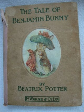 Antique Antiquarian Hardback Book 1904 Tale Of Benjamin Bunny Beatrix Potter