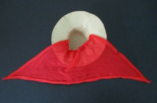 Vintage Barbie: 985 Open Road Straw Hat Red Attached Scarf 6