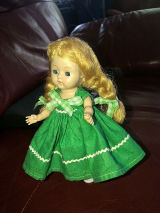 Vintage VOGUE Ginny Clone Doll Ginger Virga Muffie Dress? 8” 4