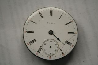 Vintage 1909 Elgin Model 4 Pocket Watch Movement 18s 7j