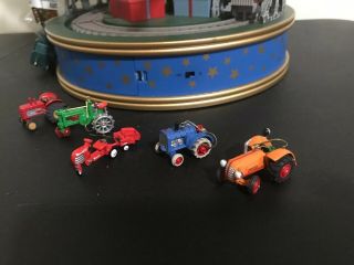 Hallmark Miniature Keepsake Ornaments Antique Tractors 1997 - 2000 & 1 1998 Mower