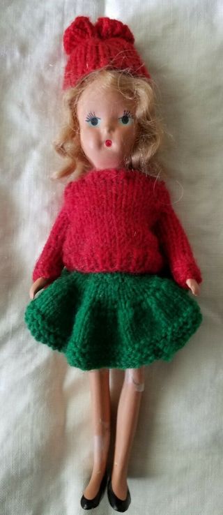 K&h Usa Vintage Bisque Doll In Cute Skating Clothes