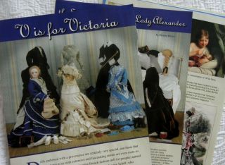 17p Costuming History Article - Antique French Fashion Victoria Doll