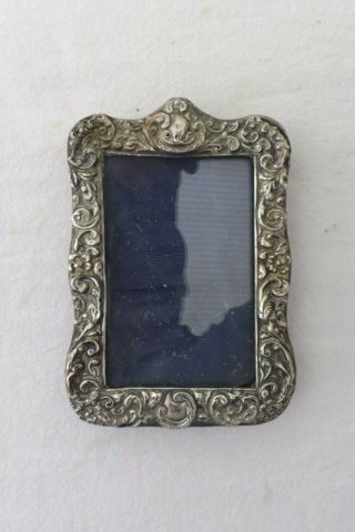 Solid Silver Photo Photograph Frame Silver 12cms By 8cms