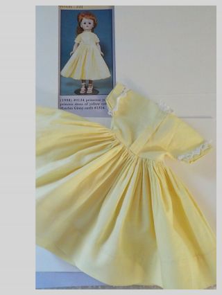 1958 Minty Vogue Jill Primrose Yellow Princess Dress 3134 Tagged 4