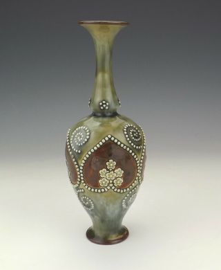 Antique Royal Doulton Stoneware - Art Nouveau Vase - Lovely