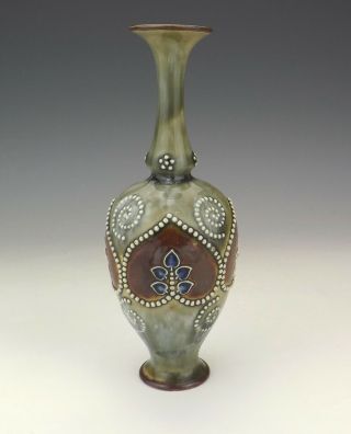 Antique Royal Doulton Stoneware - Art Nouveau Vase - Lovely 4