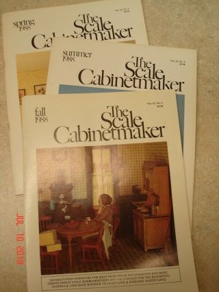 The Scale Cabinetmaker,  Vol.  12,  1988 Spring,  Summer And Fall Issues