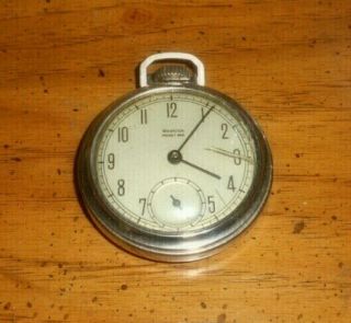 Vintage Westclox Pocket Ben Mechanical / Wind - Up Pocket Watch - Running
