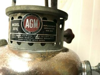 Vintage AGM Gas Lantern - Model 3016 4