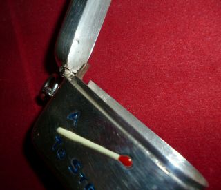 Modern Novelty Enamel on Solid Silver Vesta Case,  mid 20th Century 8
