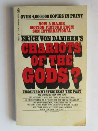 Chariots Of The Gods Erich Von Daniken - Vintage Pb - Bantam - 1.  25