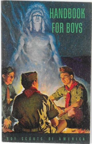 1950 The Handbook For Boys Vintage Boy Scouts Of America Bsa Book