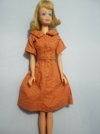 Vintage Barbie Clone Dress Wendy Babs Miss Suzette Homemade Mcm 60s