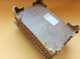 Vintage Sea Shell Art Trinket Jewelry Box Antique Victorian Maritime Sailor 3