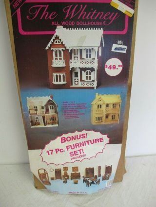 Vintage Wooden Dollhouse Kit The Whitney 