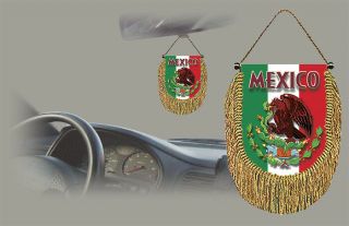 Mexico Rear View Mirror World Flag Car Banner Pennant