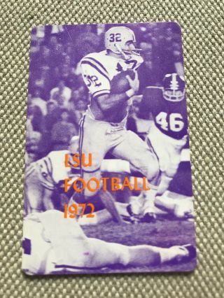 Lsu Tigers 1972 Ncaa Football Pocket Schedule Vintage Louisiana Antique