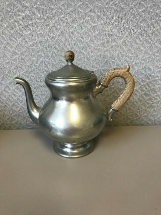 Vintage Royal Holland Pewter Daalderop - Creamer.  Sugar and Teapot 2