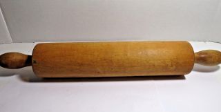 Antique Wood Wooden Rolling Pin Primitive F