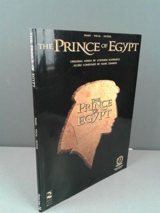 The Prince Of Egypt Piano/vocal/guitar Book Vintage 1998