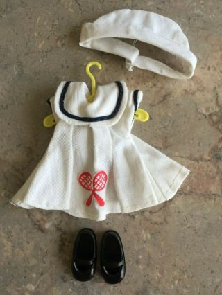 Vintage Vogue Skinny Ginny Doll Tennis Dress Outfit 4a