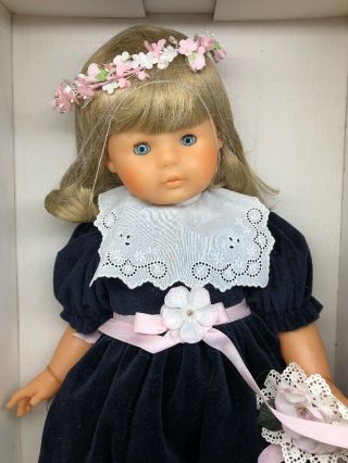 22” Vinyl Corolle Limited French Doll Toddler Melisande Flowers Refabert W/ Box