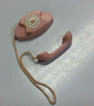Vintage Barbie Doll Pink Princess Telephone Phone Boudoir Pak 1834