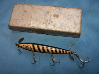 Vintage Eger Bait Co.  Wood Lure In The Box