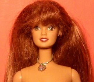 Vintage 1990 Barbie Doll Red Hair Twist N Turn Nude Mattel