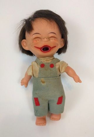 Vtg Mod Brat Doll Made In Japan Boy Freckles Hobo Outfit Pat 104994 Balloon