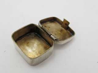 Vintage Hallmarked Sterling Silver Mexico Pill Box 2