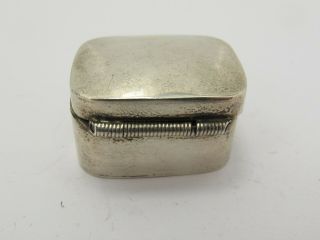 Vintage Hallmarked Sterling Silver Mexico Pill Box 4