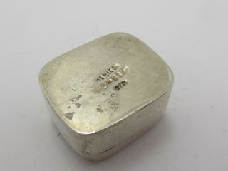 Vintage Hallmarked Sterling Silver Mexico Pill Box 5