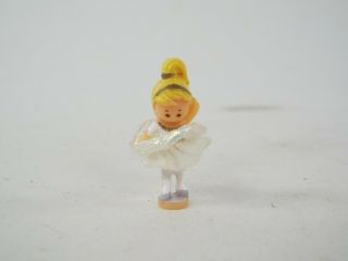 Vintage Polly Pocket Mini Ballerina Doll Figure With Tutu Skirt