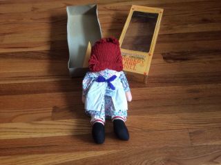 1971 Knickerbocker Raggedy Ann 15” doll w/tag. 3