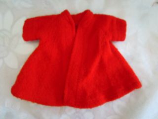 Vintage Red Flannel Woolen Coat Ideal Little Miss Revlon 9241 Tagged