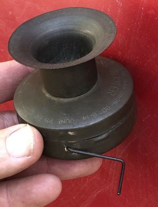 Seiss Rooter Duck Call Antique Tin Hand Crank Hunting Bird Call Pat’d 1905 - 20