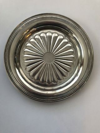 Vintage Christofle France Silver Plated Small Size Round Dish Plate